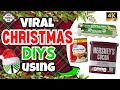 Dollar Tree Store Christmas Crafts - Cheap & FREE Christmas DIY Home Decor - Cardboard Christmas DIY