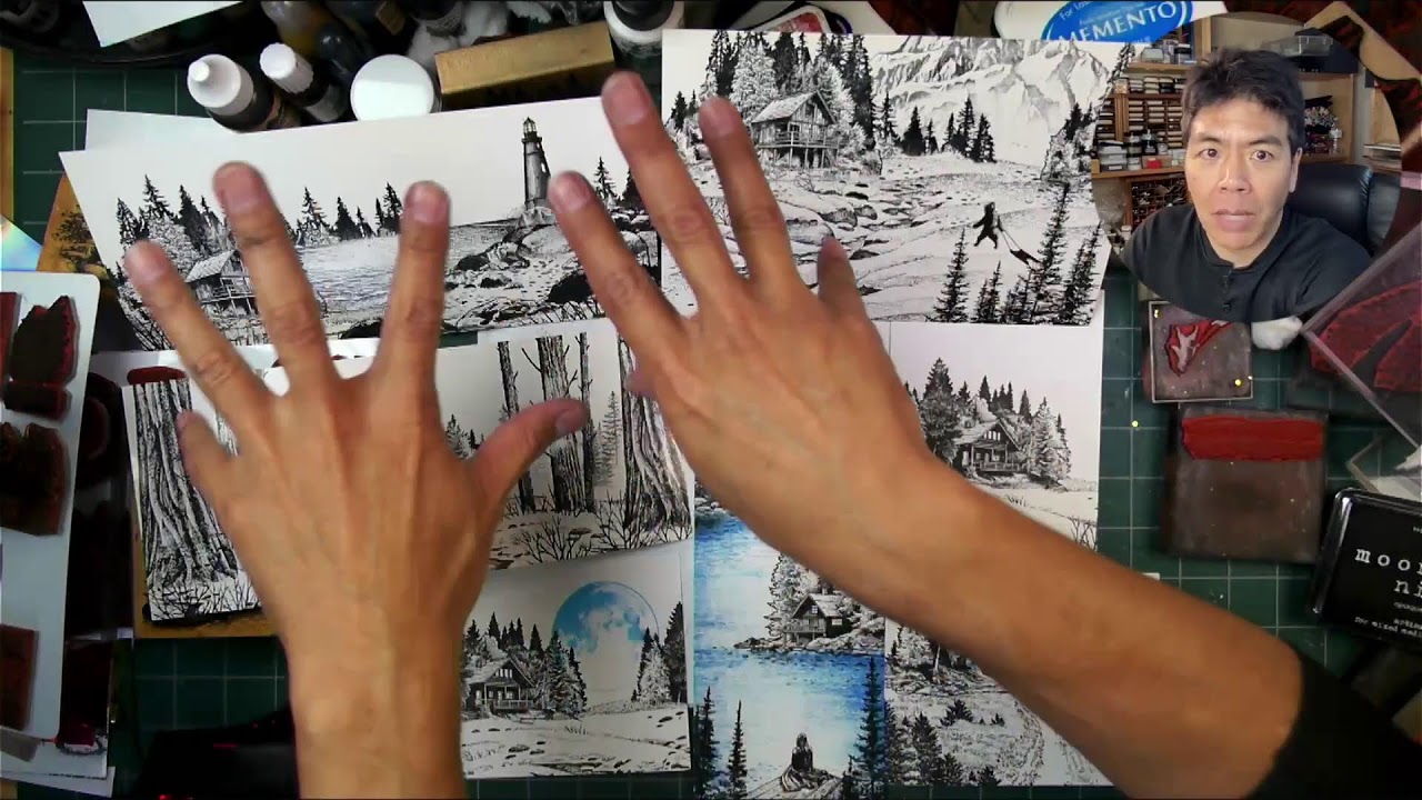 Stampscapes Friday Night Live: Compositions! How-to Vid. - YouTube