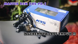 REVIEW & PEMASANGAN MASTER REM RADIAL KRS PX-1 DI VARIO 110 KARBU