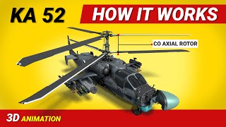 KA 52 How Military Coaxial Helicopter Works #ka52 #helicopter #coaxial