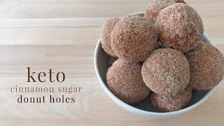 Keto Cinnamon Sugar Donut Holes