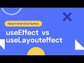 useEffect vs useLayoutEffect | React Interview Prep