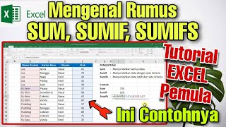 Mengenal Rumus Sum Sumif Dan Sumifs Di Excel Tutorial Excel Pemula