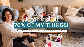 PRE-MOVE DECLUTTER WITH ME | minimalist downsizing | maxed out to minimal series