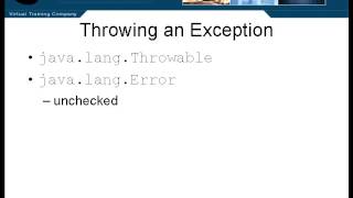 44.Java Certification-Chapter06.Flow Control-Lesson8.Throwing an Exception Pt.1