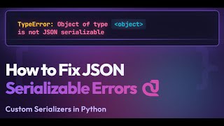 Python # 0019# TypeError: Object Not JSON Serializable? Here's The Fix! 🐍