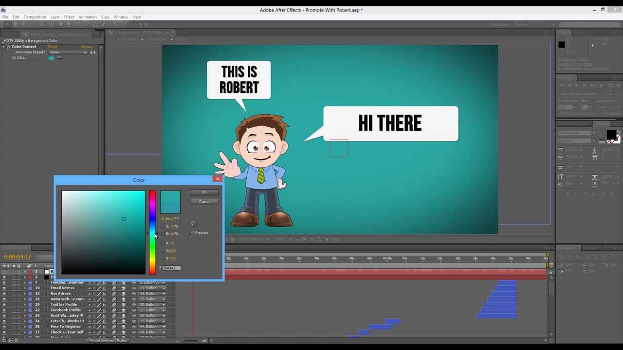 After Effects Tutorial | Promotional 2D Cartoon Animation - YouTube