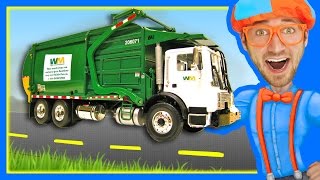 Garbage Trucks for Children with Blippi | Learn About Recycling