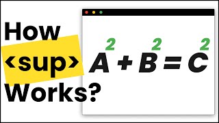 Superscript in HTML | Markup Math Expressions With superscript Element