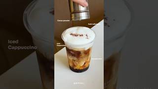 How to make iced cappuccino- the Chao way ⚰️🫘#icedcoffee #icedcappuccino