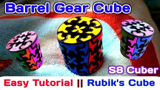 How to solve Barrel Gear Cube in 9 minutes only cube💎 Rubik's Cube Tutorial #cube #cubing