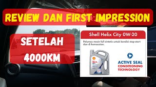 Review Oli Shell Helix City setelah 4000Km di Toyota Agya 1.2 #toyotaagya #ShellHelixCity