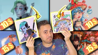 PAGUÉ A LOS 6 ARTISTAS MÁS BARATOS PARA QUE MEJORARAN MIS DIBUJOS DEFORMES