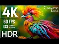 4K HDR 60fps Dolby Vision with Cinematic Sound (Animal Colorful Life)