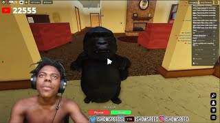 Ishowspeed meets a monkey on Roblox 😭