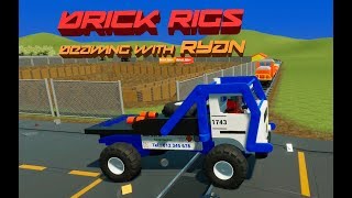 Lego Bulldozer, Cars & Trucks vs. Lego Train - Brick Rigs Gameplay