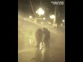 MOMENT Police fire water canon at opposition protesters in Istanbul