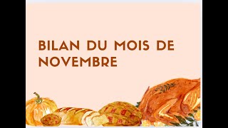 Bilan de Novembre