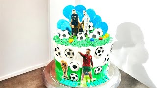 Football cake Thame || how to make football cake design | Ronaldo cake | football players cakes