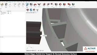 Learn HyperWorks Interface - SURFACE EXTEND