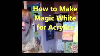 Magic white the magic ingredient for Acrylic painting, link in the description. #shorts