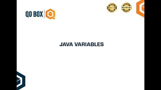 Java Variables | QO-BOX