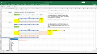 Solving a transportation problem in Solver: Linear Programming
