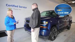 Quality Service at Bowman Chevrolet!