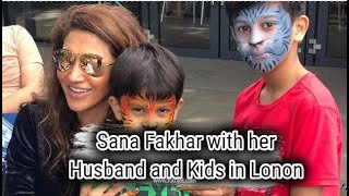 24 Pictures of Sana Fakhar with her Husband and Kids in Lonon