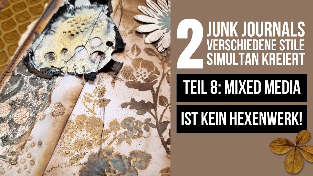 2 Junk Journals - 2 Total Verschiedene Stile - Simultan Kreiert #8 ...