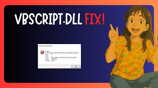How To FIX "Vbscript.dll Missing" in Windows 11