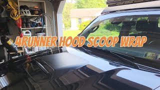 DIY 5th Gen 4Runner Vinyl Hood Scoop Wrap