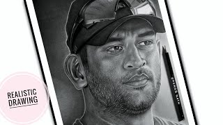 MS Dhoni Drawing time lapse