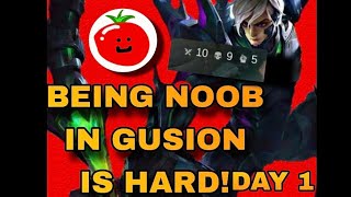 Trying gusion as a noob!i dont know what to do#mlbb