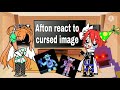 Afton +Noah(Ennard), vanny, and glitchtrap react to cursed image~ || (short) | peanut_glitter