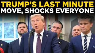 TRUMP LIVE: Trump’s Last-Minute Move Shocks The Entire Nation | US News LIVE | IRAN NEWS