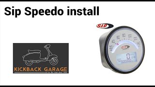 Sip Speedo install on a lambretta Series 1