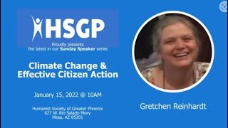 Sunday Speaker: Citizens Climate Lobby - Climate Change & Effective Citizen Action