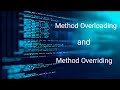 Java | Method Overloading and  Method Overriding in Java | Object Oriented Programming