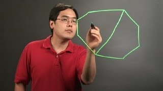How to Cut an Octagon Through Two Opposite Angles : Math Instruction