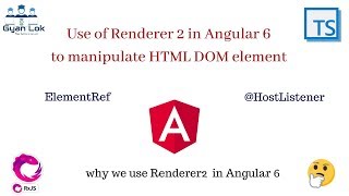 Renderer2 in Angular 6 | DOM manipulation using Renderer2 and ElementRef and HostListener