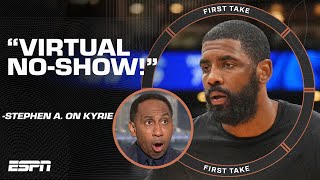 Kyrie Irving was a VIRTUAL NO-SHOW 😳 - Stephen A. reacts to Celtics-Mavericks Game 1 | First Take
