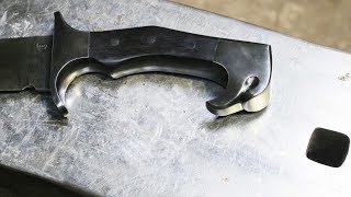 Forging a Eagle machete, part 2,  making the handle.