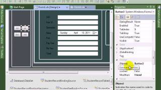 Visual Studio 2010 tutorial Coding of Button