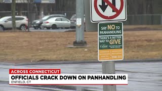 Enfield police post signs to crack down on panhandling