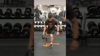 Split Stance Kettlebell Shift