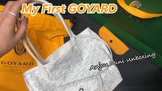 Goyard Anjou Mini White Unboxing