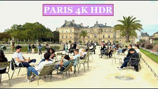 Paris France, Autumn in Paris - Walking tour - 4K HDR 60 fps