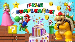 Canción de Cumpleaños con Mario Bros 🍄🎈 Fiesta de Cumpleaños.