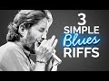 3 Stupidly Simple BLUES Harmonica Riffs (Guaranteed to Impress)